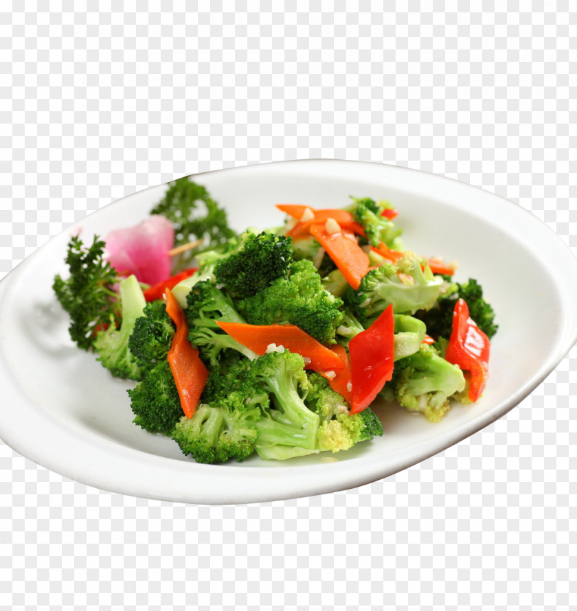 Fried Broccoli Picture Material Eating Food Vegetable Cauliflower PNG