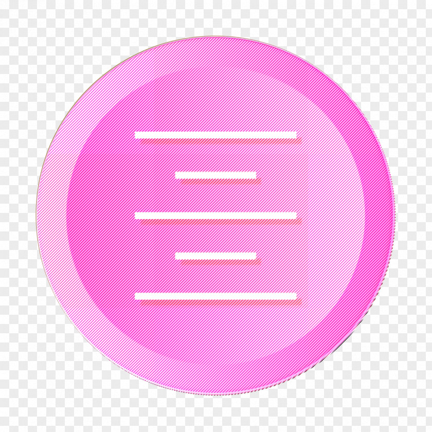 Oval Material Property Align Icon Center Control PNG
