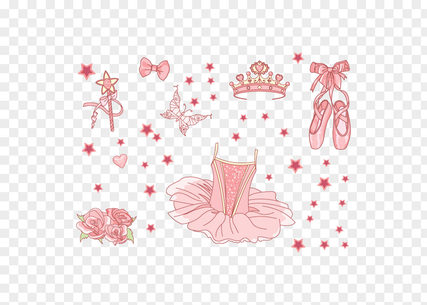 Papel Digital Ballet Shoe Sticker Adhesive Partition Wall PNG