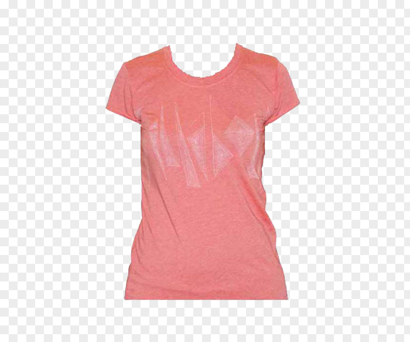 T-shirt Shoulder Sleeve Pink M PNG