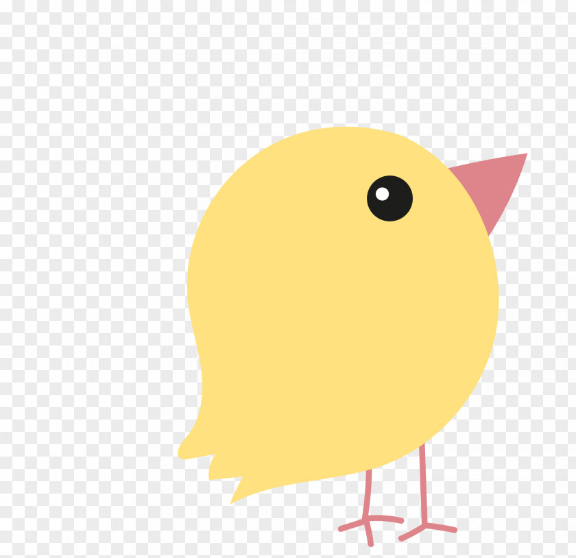 Vector Yellow Cartoon Easter Bubble Chicken Clip Art PNG