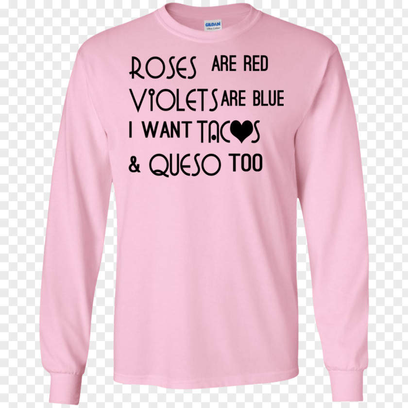 Violet Rose Long-sleeved T-shirt Hoodie Jumper PNG