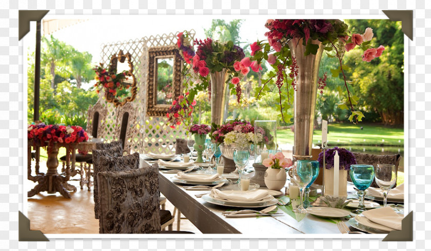 Design Floral Centrepiece Brunch PNG