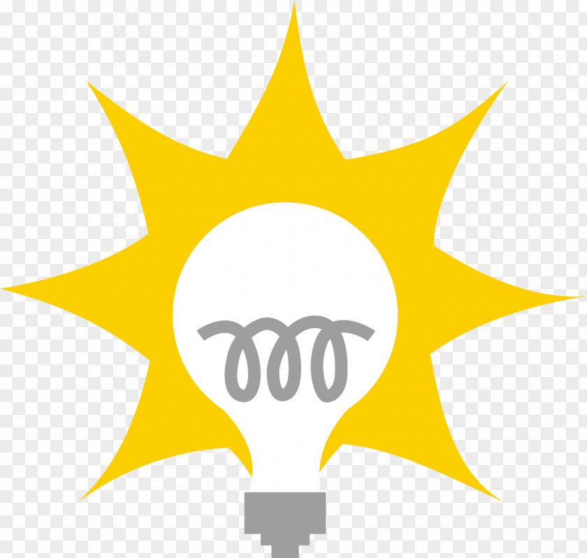 Flat Bulb Cartoon Incandescent Light LED Lamp PNG