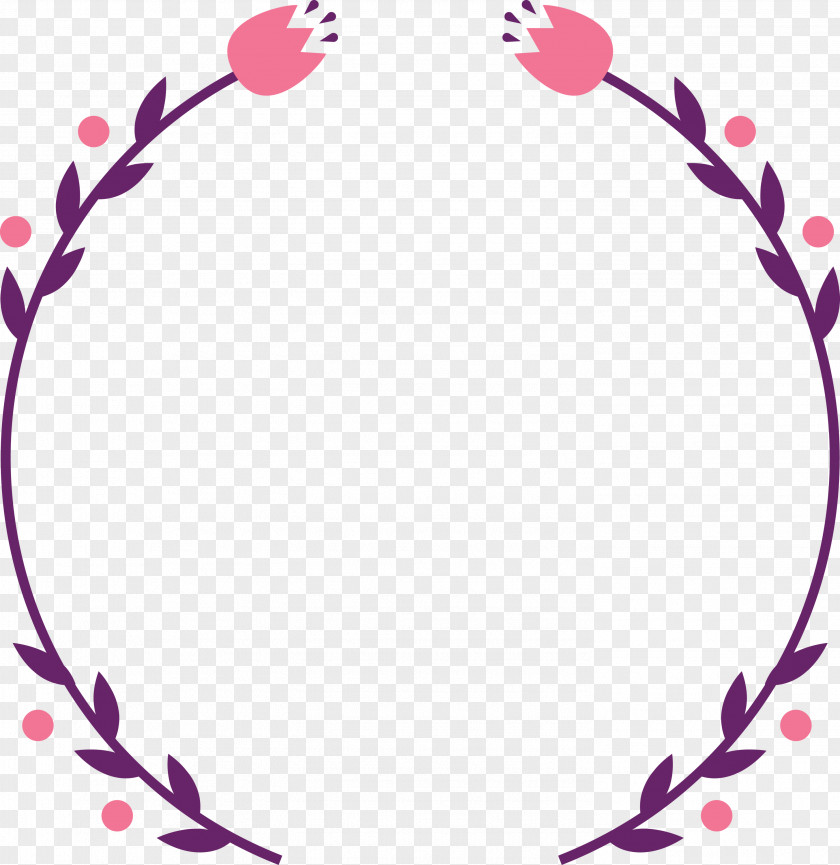 Pink Purple Circle Magenta Pedicel PNG