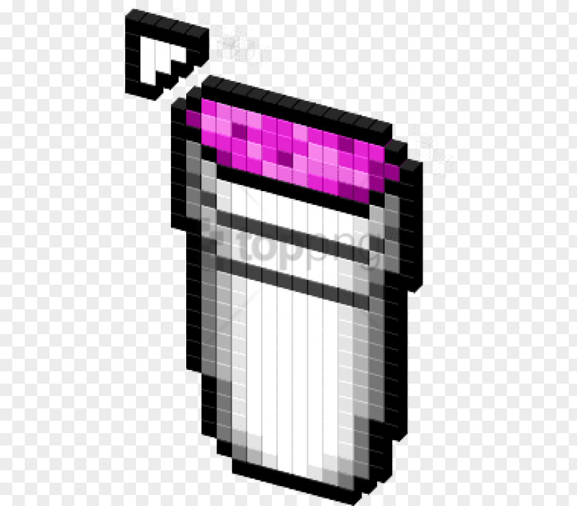 Rectangle Magenta Pixel Art PNG