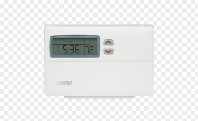 Programmable Thermostat Lux Products Air Conditioning HVAC PNG
