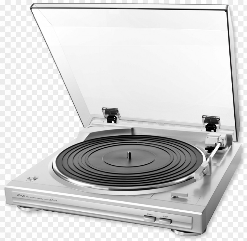 Turntable DENON DP-29F Silver Phonograph Record PNG
