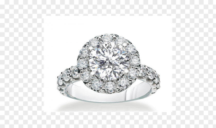 Wedding Halo Element Engagement Ring Diamond Cut PNG