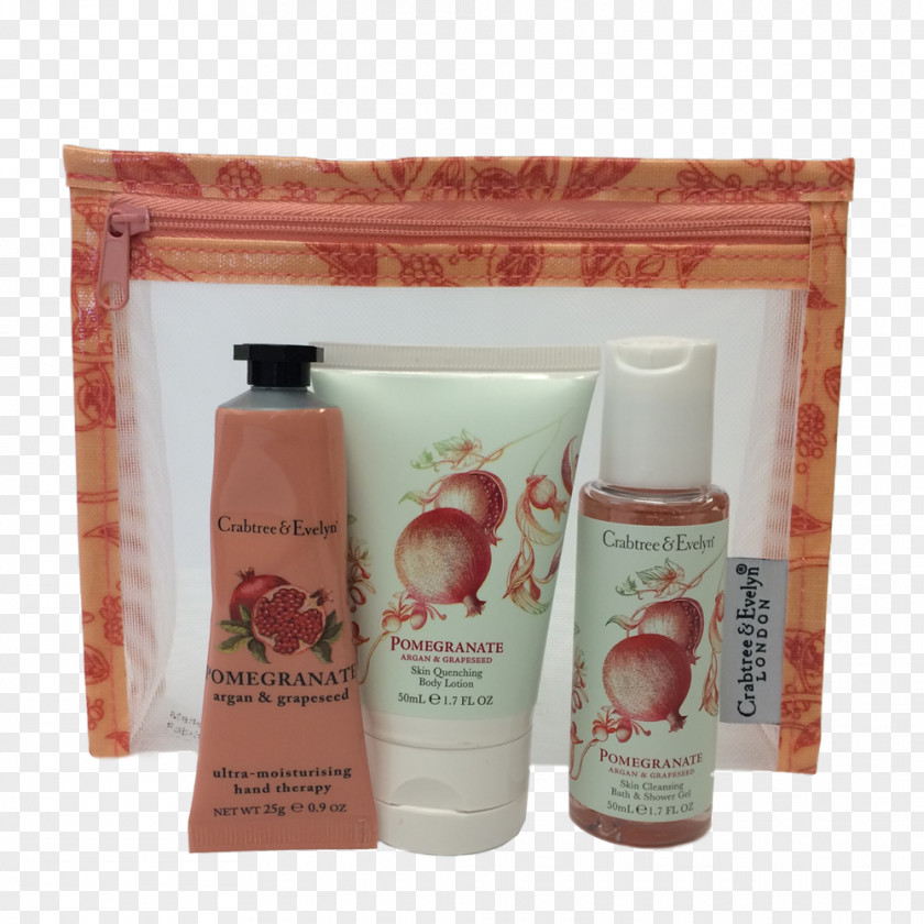 Pomegranate Watercolor Crabtree & Evelyn Body Lotion Cream Argan Grapeseed Little Luxuries Oil Smoother PNG