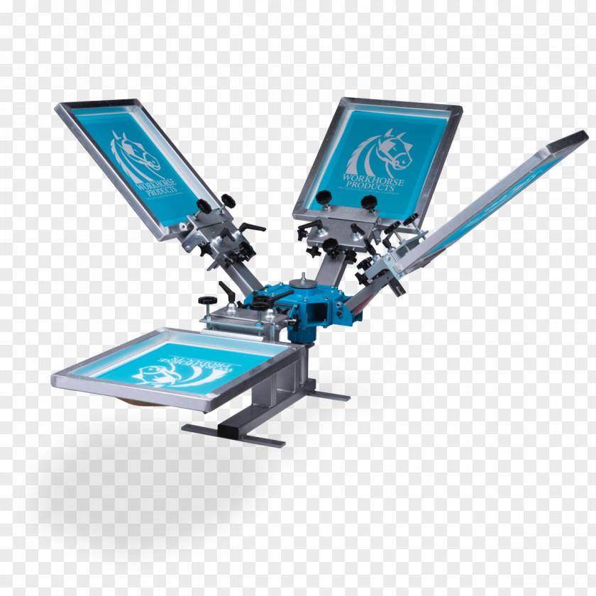 Bench Press Screen Printing Machine Textile PNG