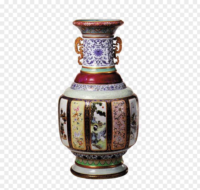 Vase National Palace Museum Forbidden City Collections Of The Qing Dynasty Porcelain PNG