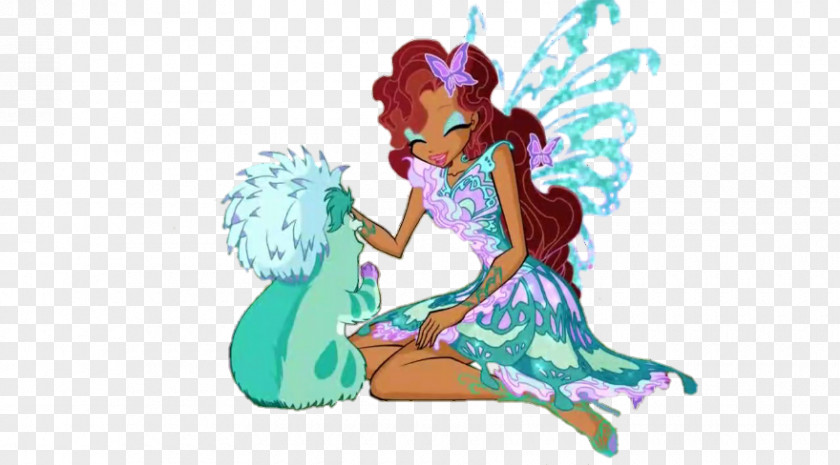 Aisha Butterflix Fairy Fan Art PNG