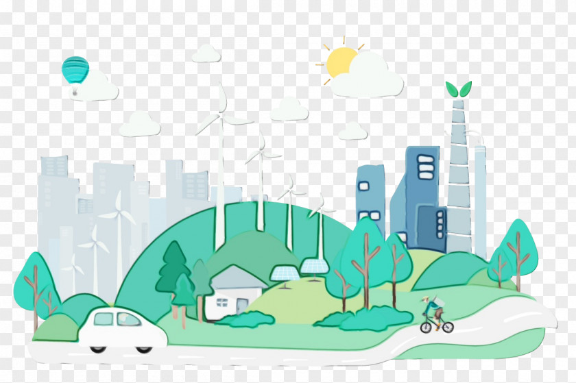 City Urban Design Animal Cartoon PNG