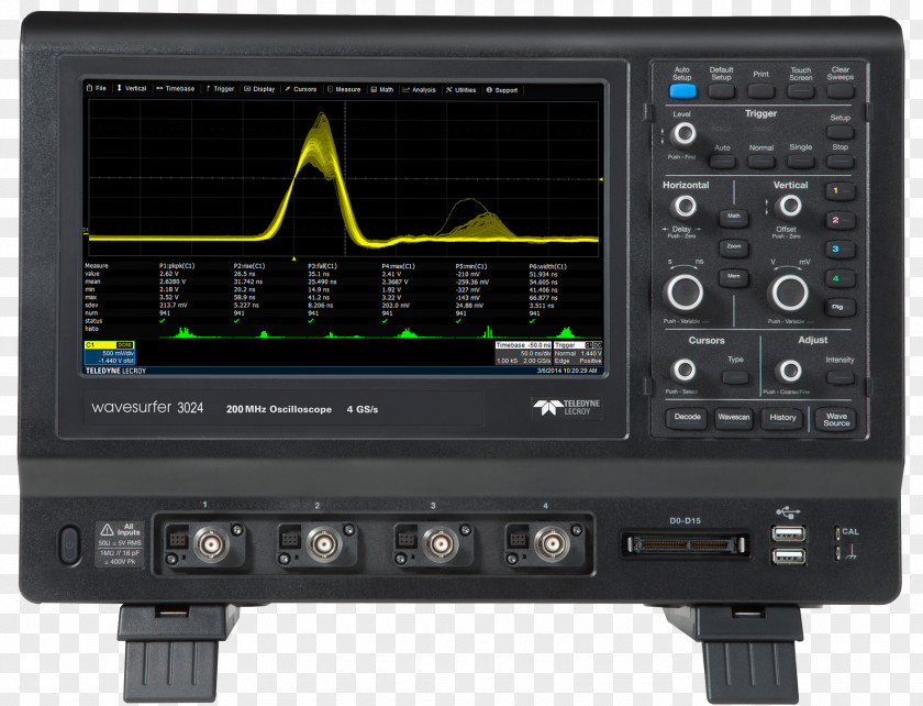 Digital Storage Oscilloscope Teledyne LeCroy Electronics Data PNG