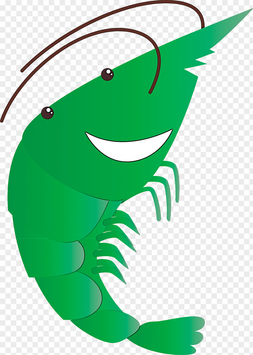 Green Cartoon Mouth Fish PNG