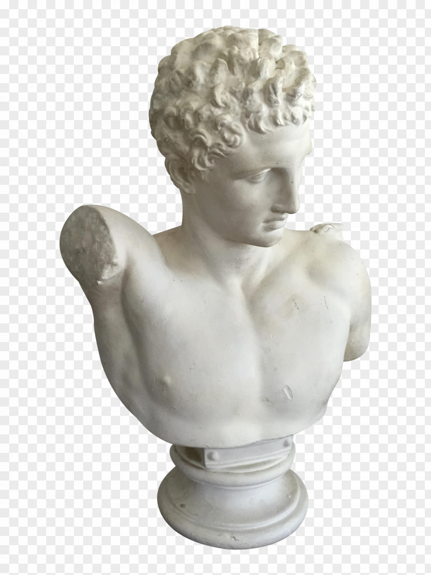 Hermes Greek Mythology Bust Statue Deity PNG