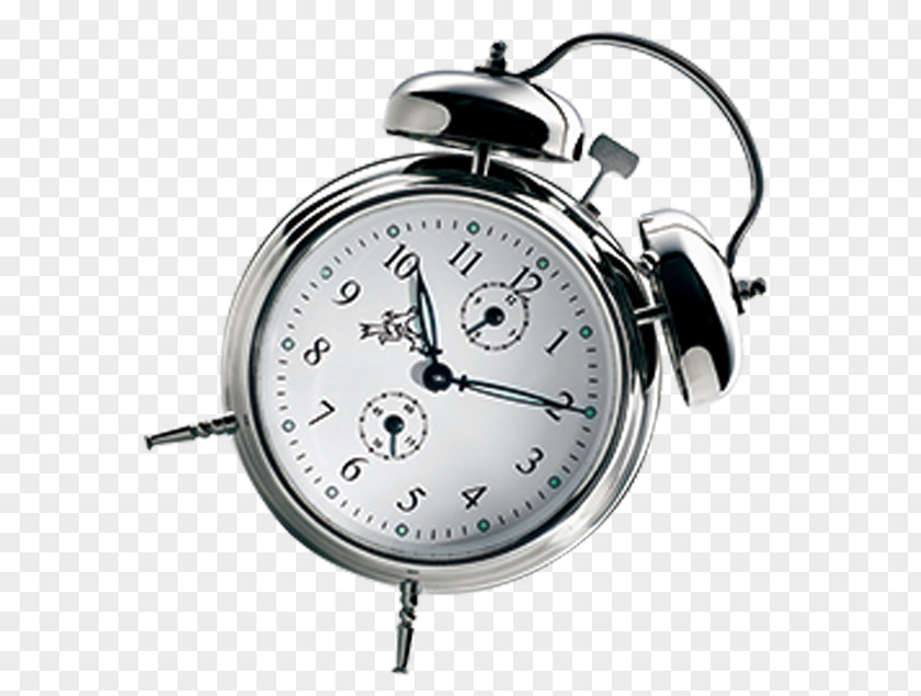 Silver Alarm Clock Carriage PNG
