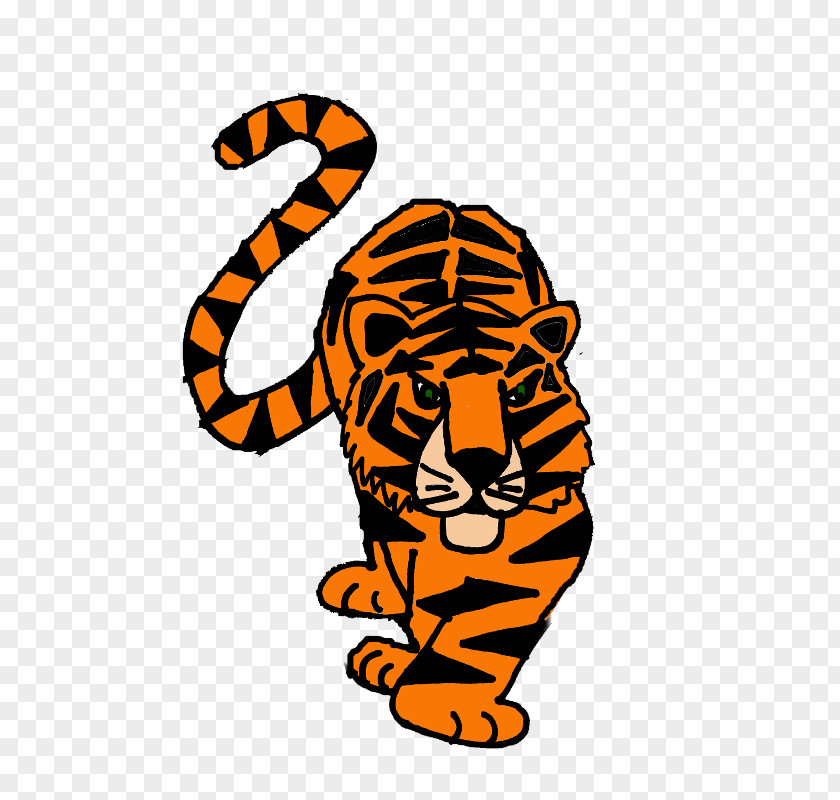 Tiger Cat Terrestrial Animal Clip Art PNG