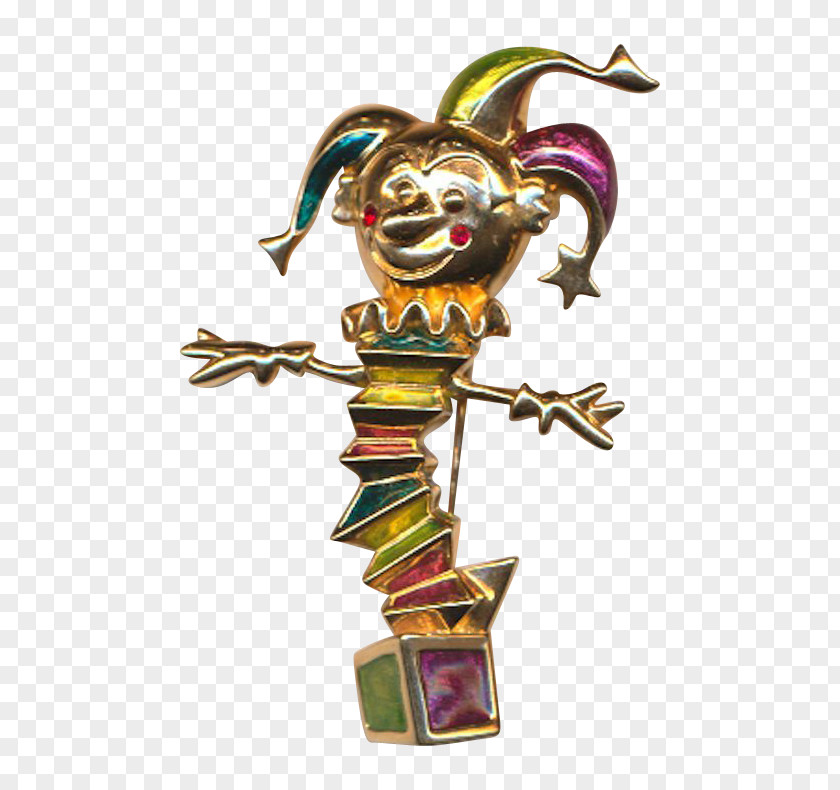 Clown In The Box Brooch Jewellery Pin Vitreous Enamel Swarovski AG PNG