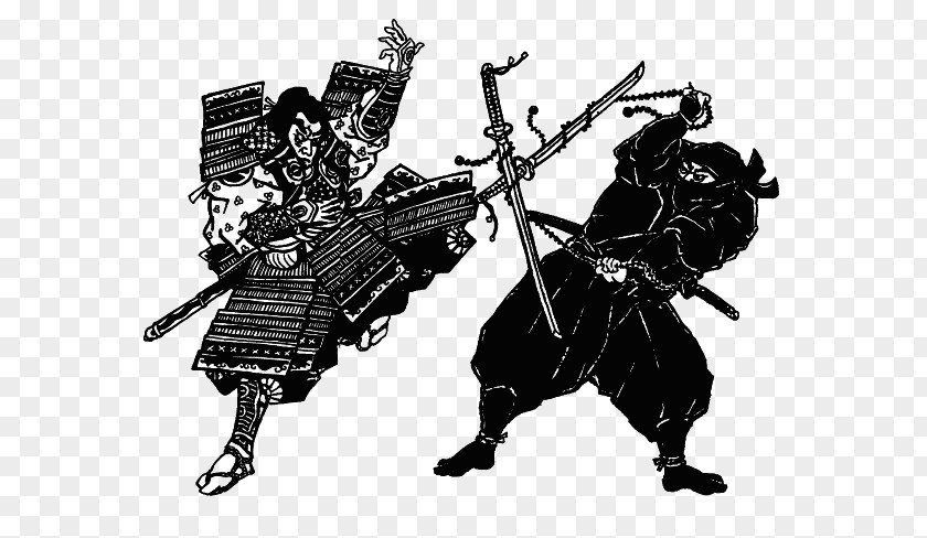 Samurai Ninja Kusarigama Sword Tokugawa Shogunate PNG