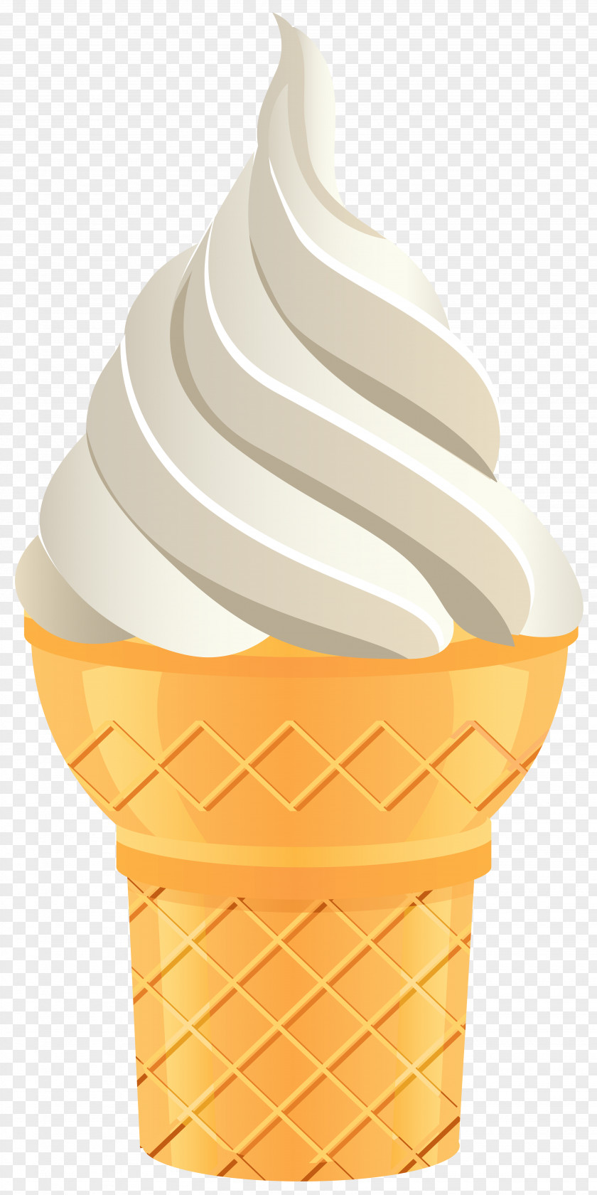 Vanilla Ice Cream Cone Transparent Clip Art Image Flavor Cup PNG