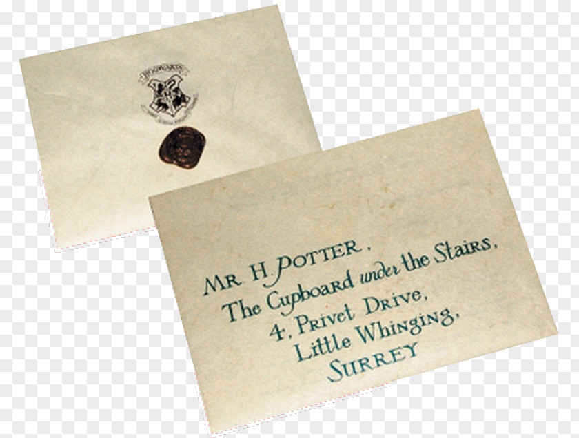 Harry Potter Paper Hogwarts Letter Book PNG