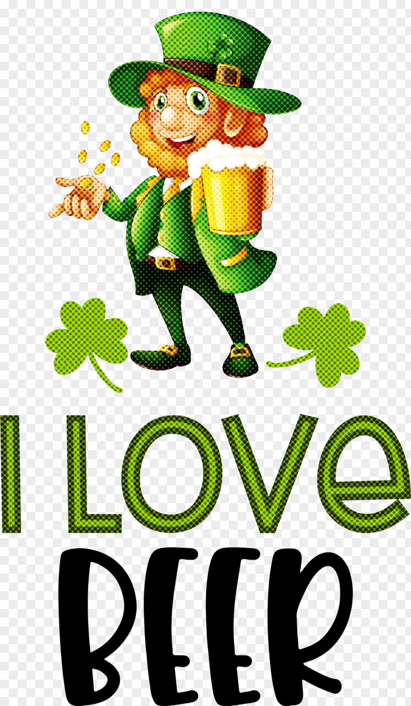 I Love Beer Saint Patrick Patricks Day PNG