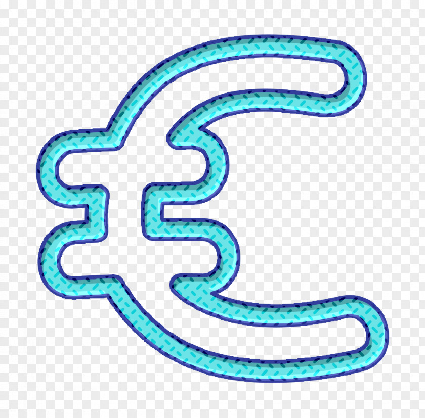 Commerce Icon Euro Hand Drawn Currency Symbol PNG