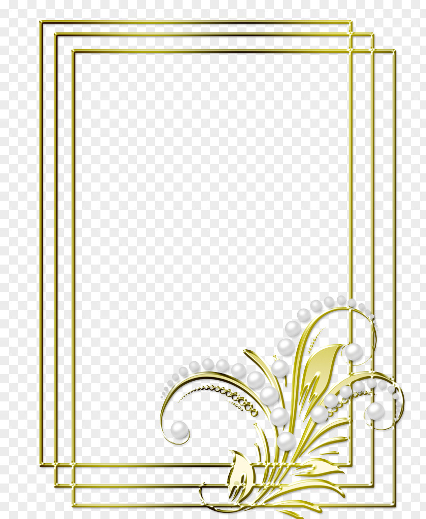 Plan View Picture Frames Painting Gold PNG