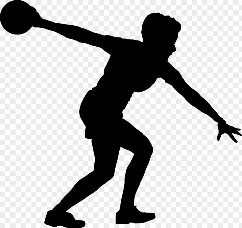 Silhouette Bowling Sport Clip Art PNG