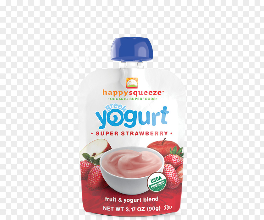 Yogurt Packaging Strawberry Food Greek Cuisine Crème Fraîche Yoghurt PNG