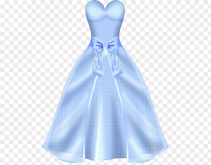 Aqua Blue Dress Gown Clip Art PNG