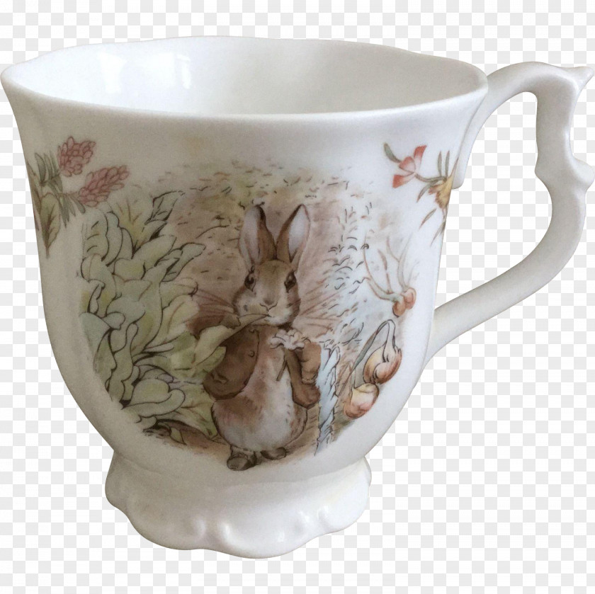 BEATRIX POTTER Tableware Mug Saucer Pitcher Ceramic PNG