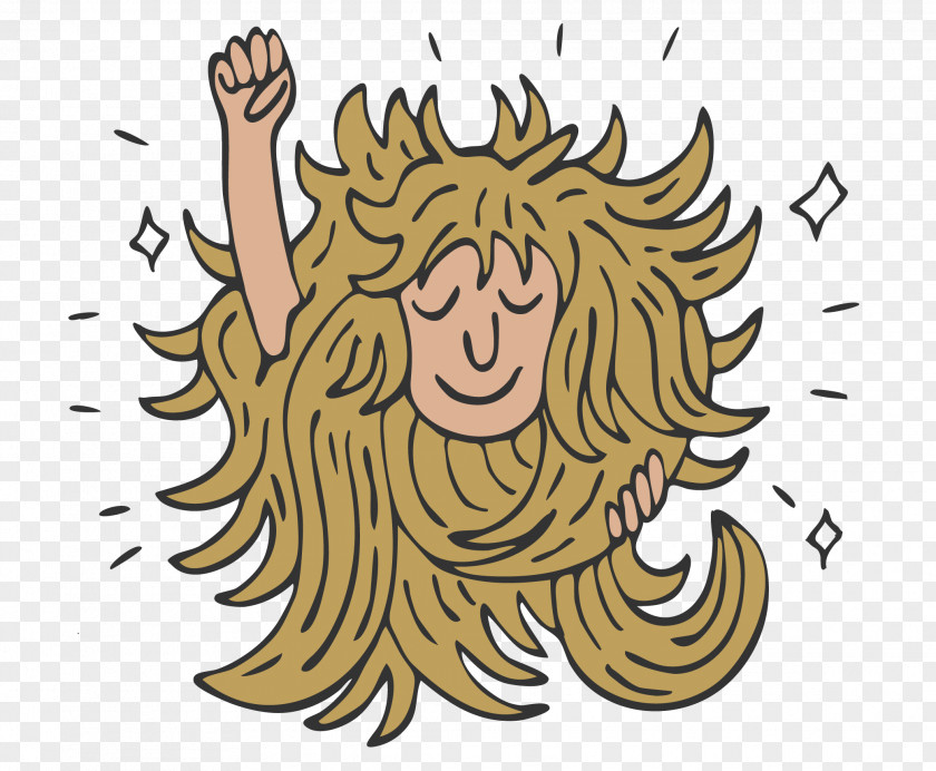 Illustrator Hair Cartoon Clip Art PNG