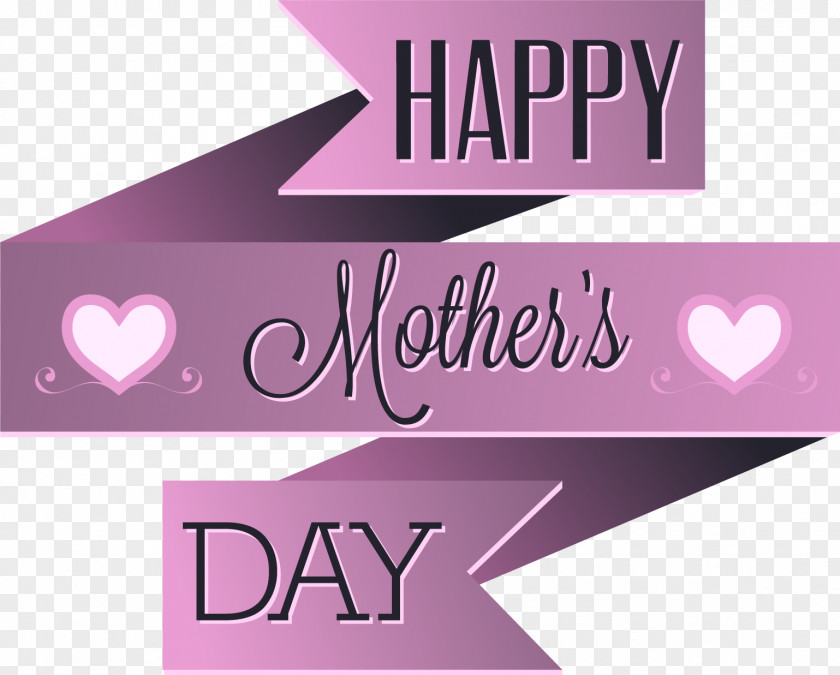Vector Mother's Day Purple Origami Border Euclidean PNG
