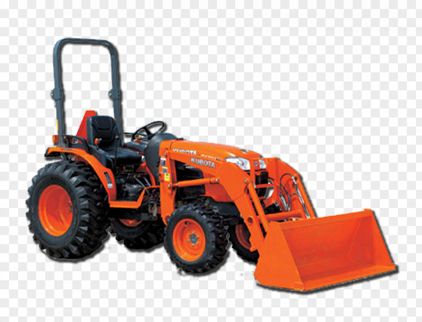 Agricultural Machine Backhoe Loader Kubota Corporation Tractor Heavy Machinery PNG