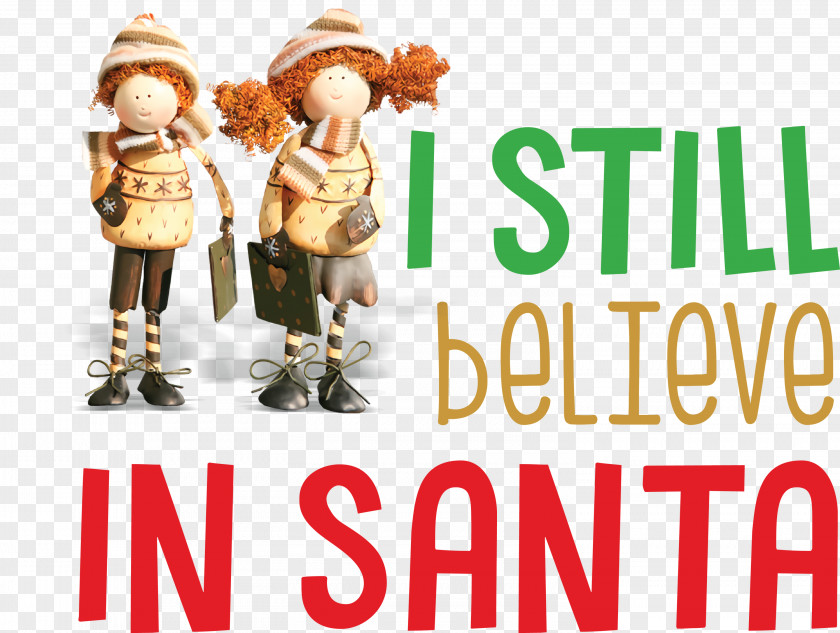 Believe In Santa Christmas PNG