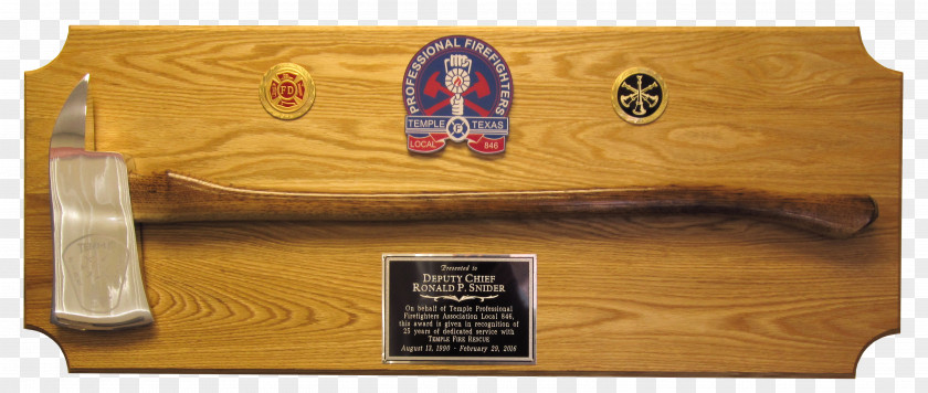 Plaque Firefighter Axe Fire Department Tool Eagle Engraving, Inc. PNG