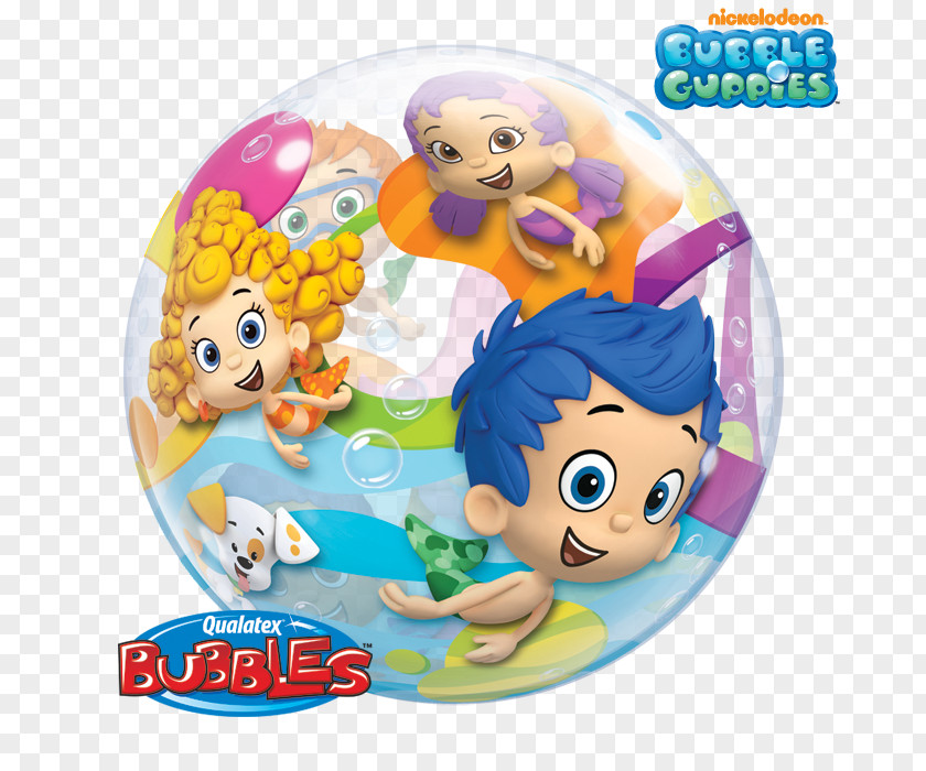 Balloon Guppy Birthday Party Favor PNG