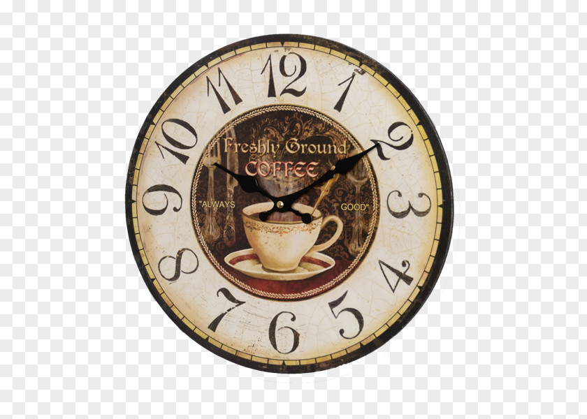 Coffee Cup Cafe Cappuccino Clock PNG