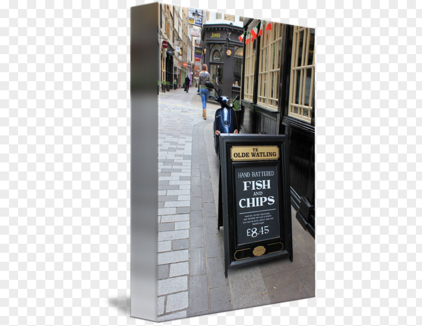 Fish And Chip Signage PNG