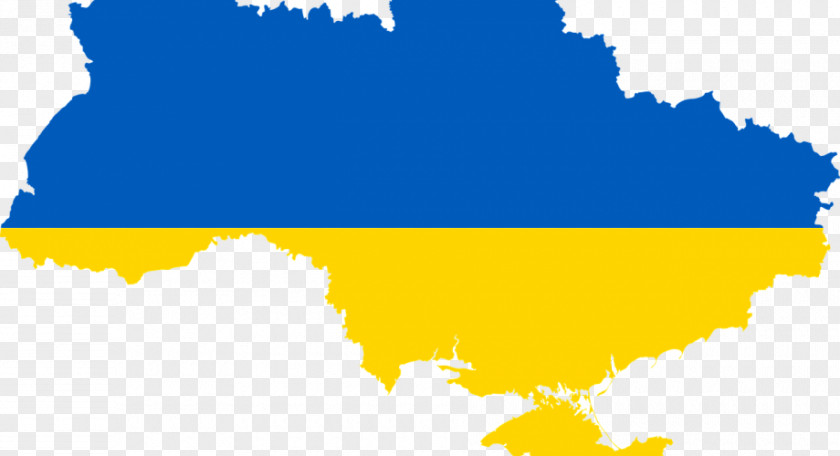 Map Flag Of Ukraine PNG