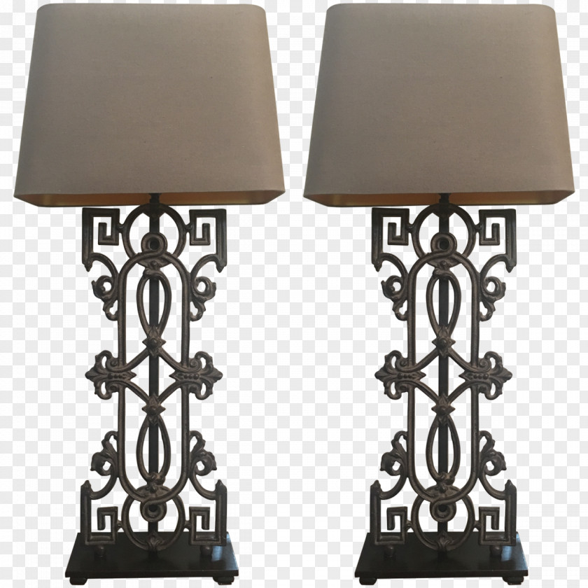 Iron Table Lamp Light Fixture Torchère Sconce PNG