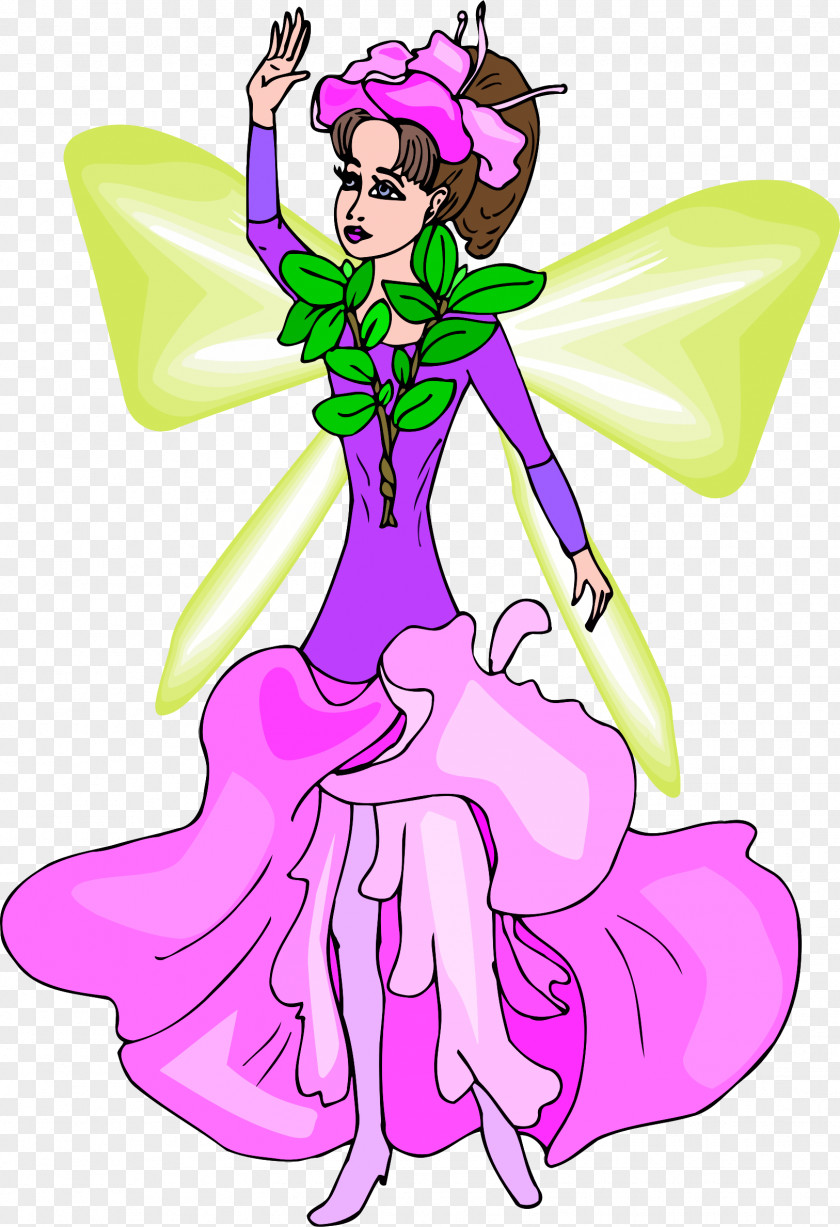 Purple Butterfly Fairy Clip Art PNG