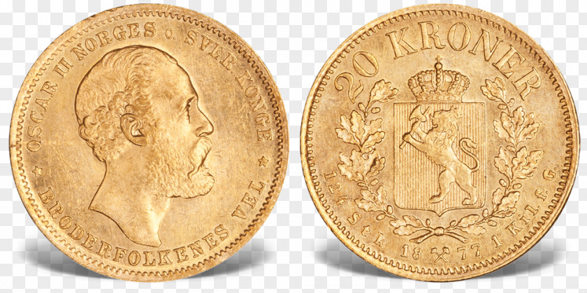 Coin Norway Gold 20-krone Half Eagle PNG