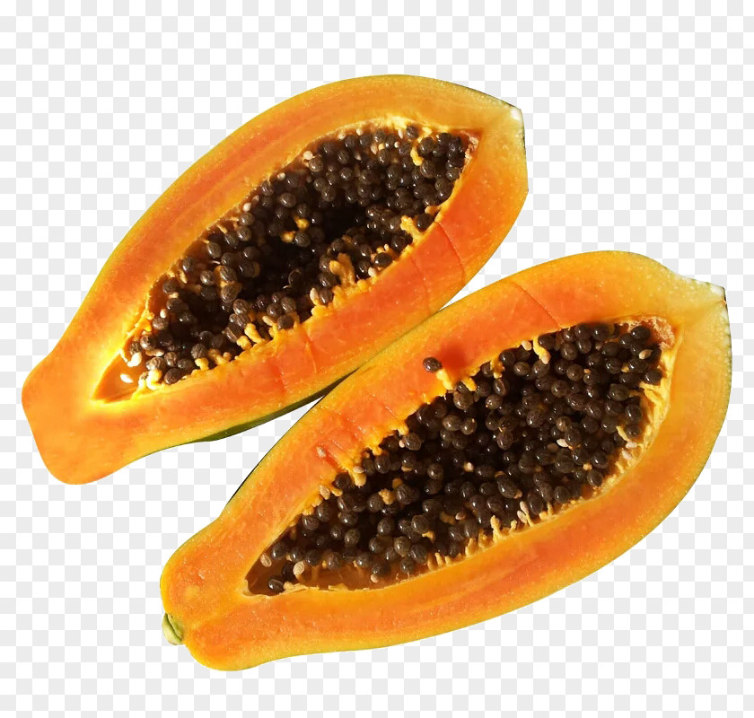 Cut Papaya Fruit Gratis PNG