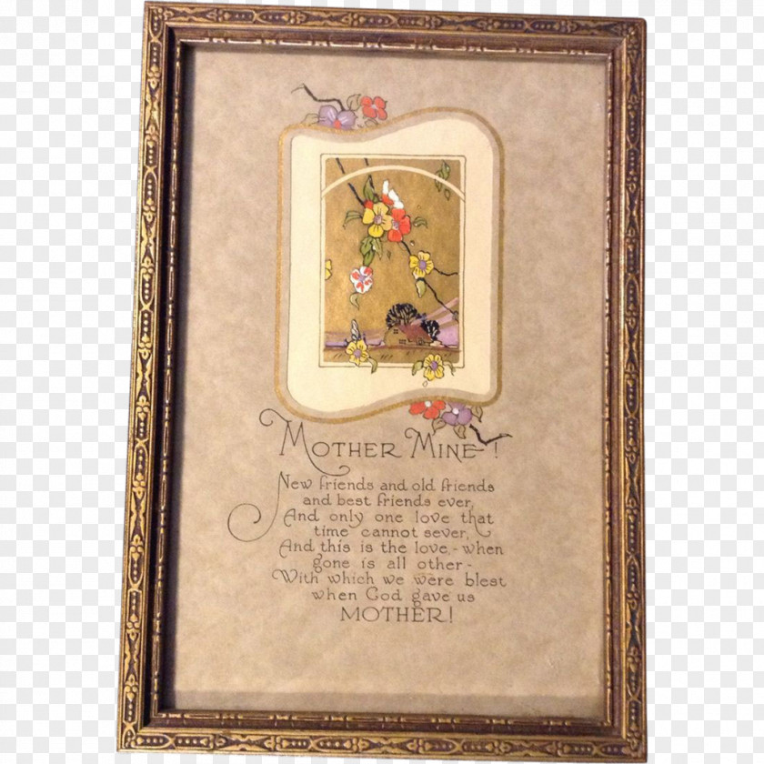 Hand Painted Vintage Picture Frames Rectangle PNG