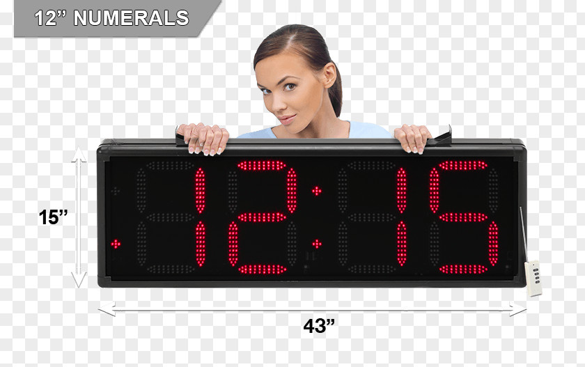 Large Led Clock With Date Display Device Alarm Clocks Digital PNG
