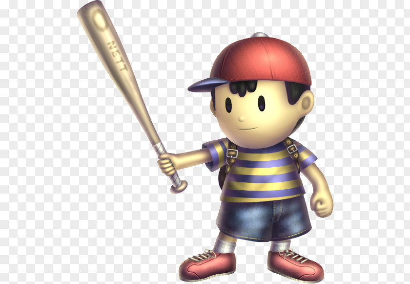 Psi Symbol Ness Baseball Bats Character Figurine PNG